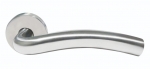 Curved Arch Lever Door Handle Set (stainless steel)